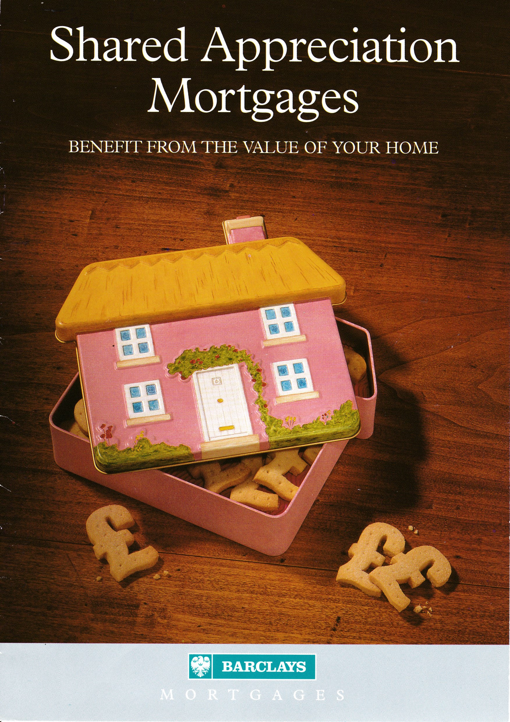 Barclays Shared Appreciation Mortages Booklet Front Cover, 1998