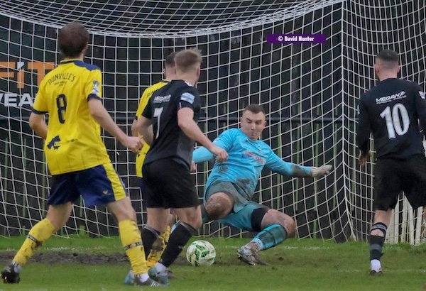 Marcus Thompson, Lisburn Distillery Football Club, photograph by David Hunter