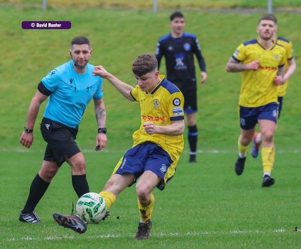 Callum McComb, Lisburn Distillery Football Club, photograph by David Hunter