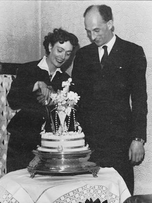 Josette Juden and Brian Juden, Wedding Day, 29th October 1955