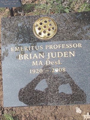 Memorial Stone for Brian Valentine Juden (1920-2008)