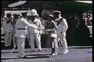 Princess Elizabeth and the Duke of Edinburgh arrive in Nairobi on 1st February 1952.