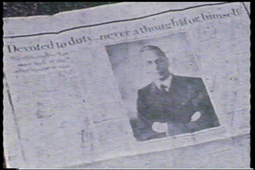 The East African Standard newspaper: a photograph of King George VI under the headline 'Devoted to duty - never a thought for himself'.