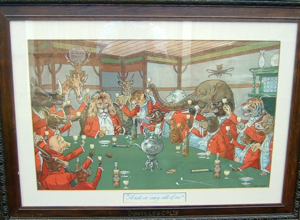 print: The Scratch Hunt Club, "And so say all of us", by Walter Drayton, DUNVILLE & CO LTD.