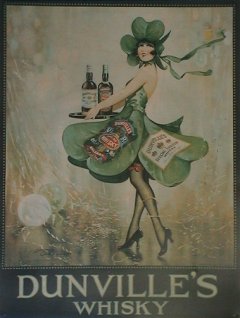 poster: Dunville's Whisky Waitress